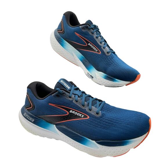 Brooks Other - Brooks Glycerin 21 Blue Opal Black Nasturtium Road Running Sneakers Men’s 13
